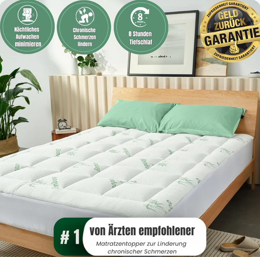 OrthoDream – Bambus-Matratzenauflage für tiefen, schmerzfreien Schlaf