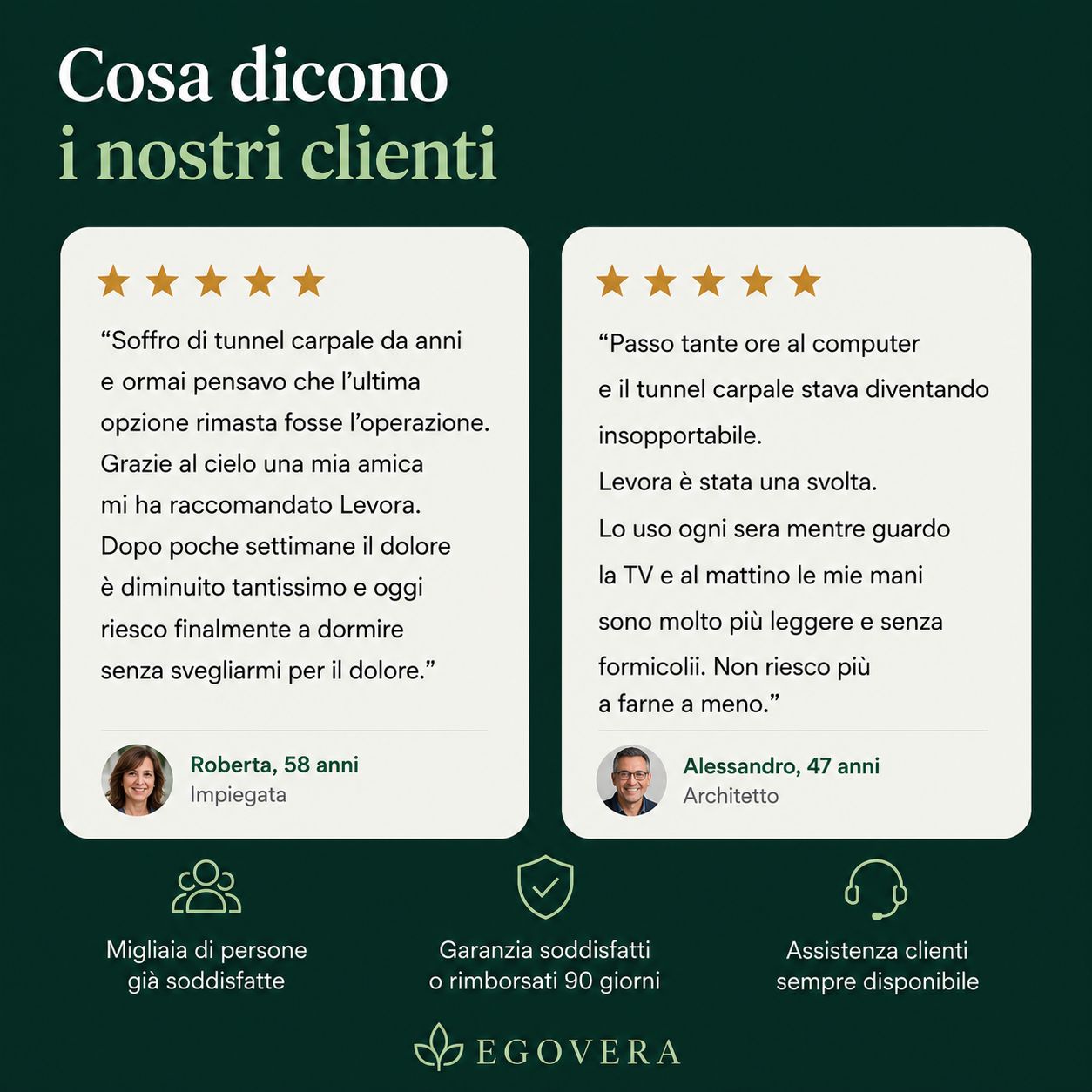 Levora™ Dispositivo terapeutico a luce rossa per alleviare il dolore del tunnel carpale.